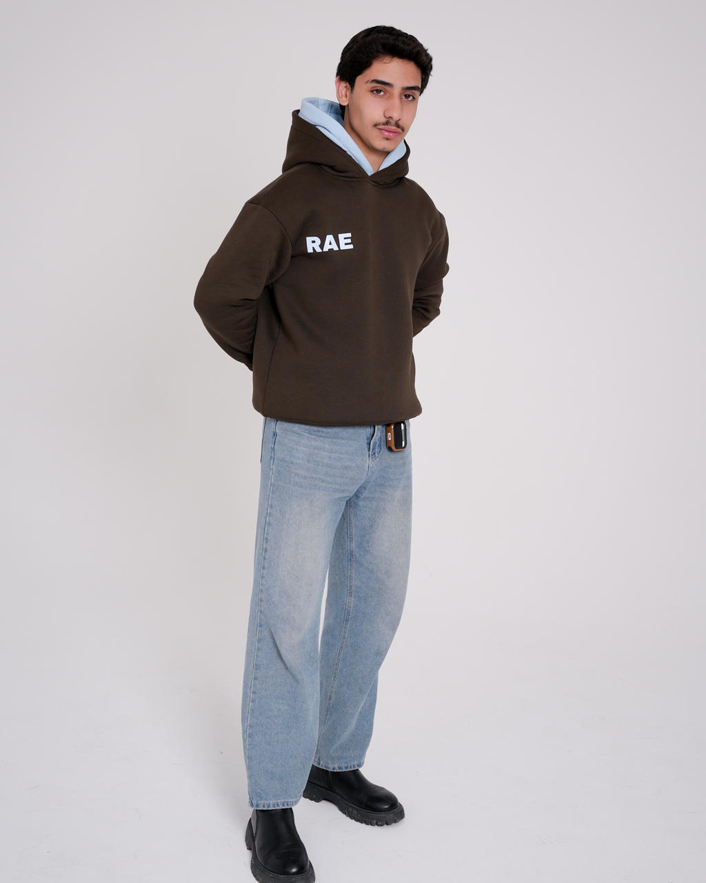 Brown Oversized Hoodie (Double Hood)