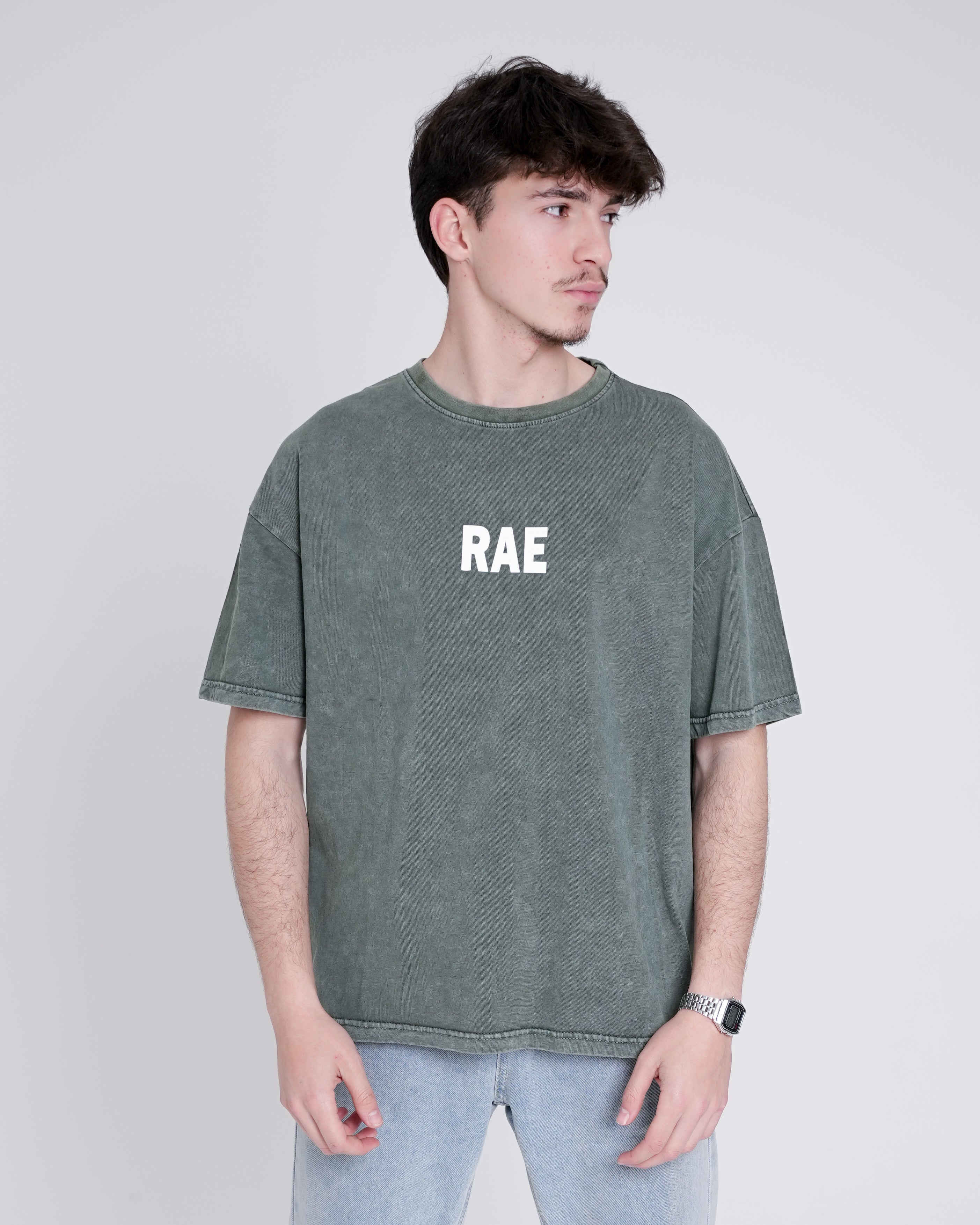 Saudi Oversized T-shirt – Washed Green