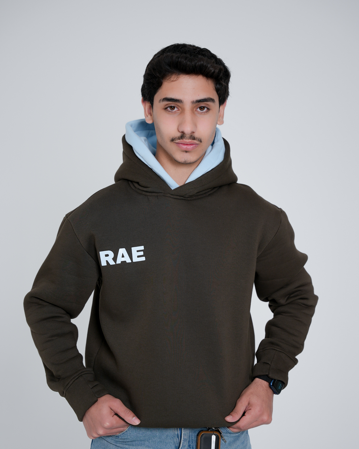 Brown Oversized Hoodie (Double Hood)