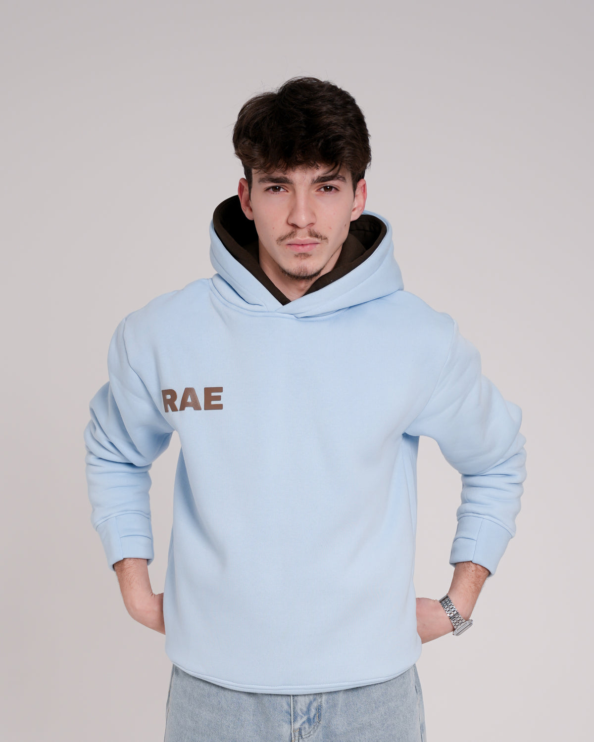Light Blue Oversized Hoodie (Double Hood)