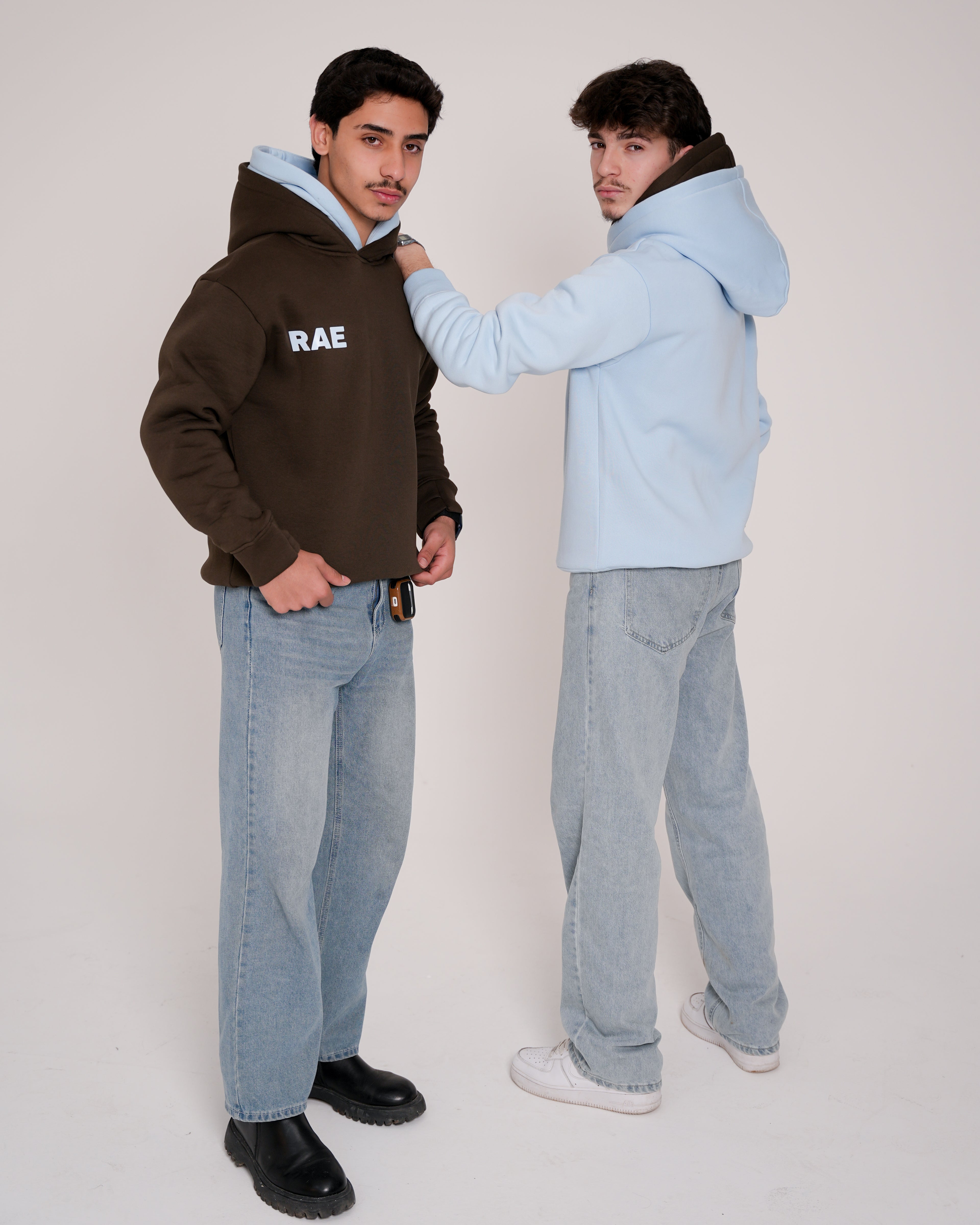 Light Blue Oversized Hoodie (Double Hood)