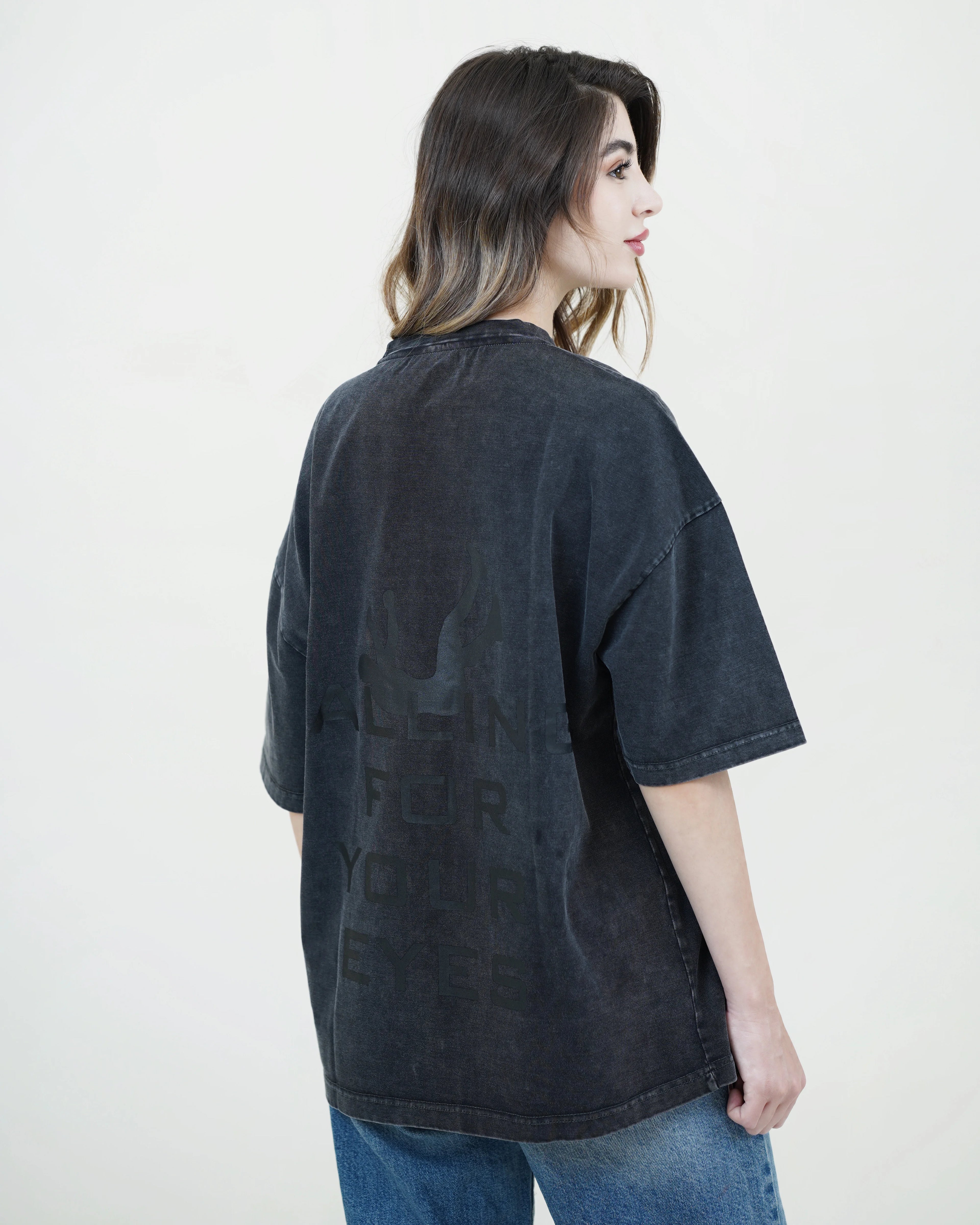 RAE Oversized T-Shirt – Black Wash