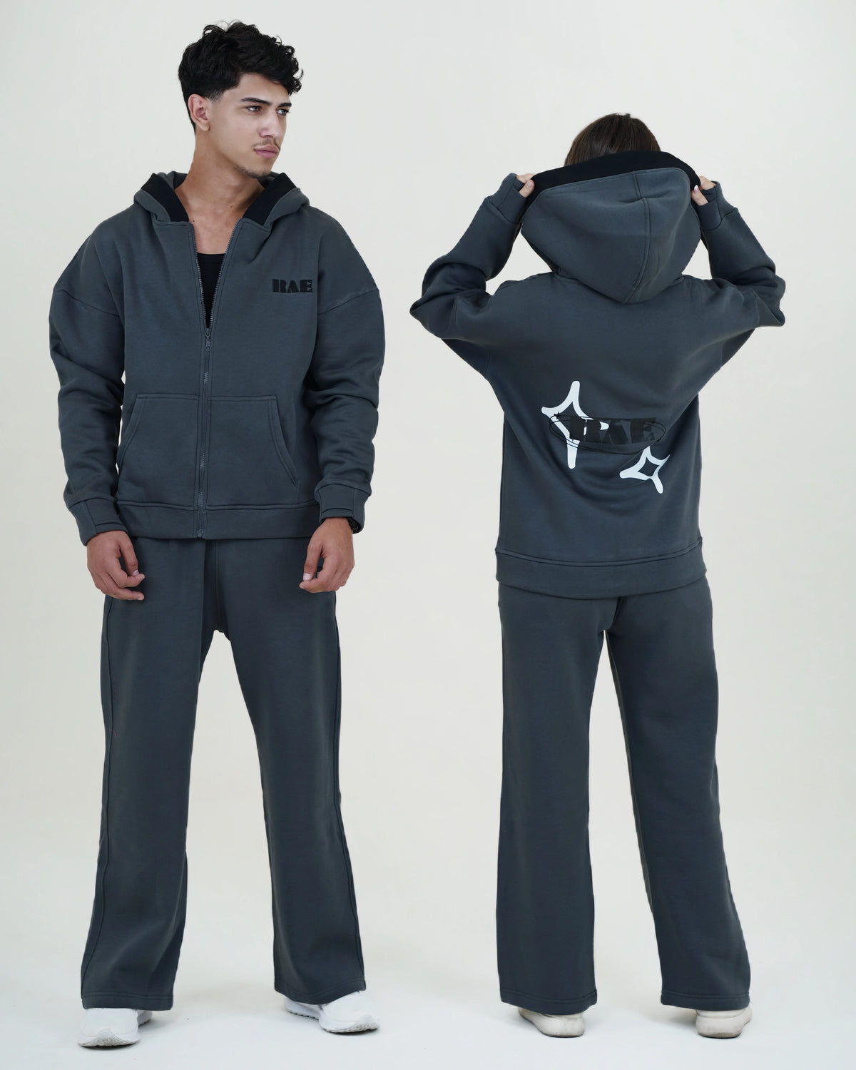 RAE Oversized Hoodie Set – Gray