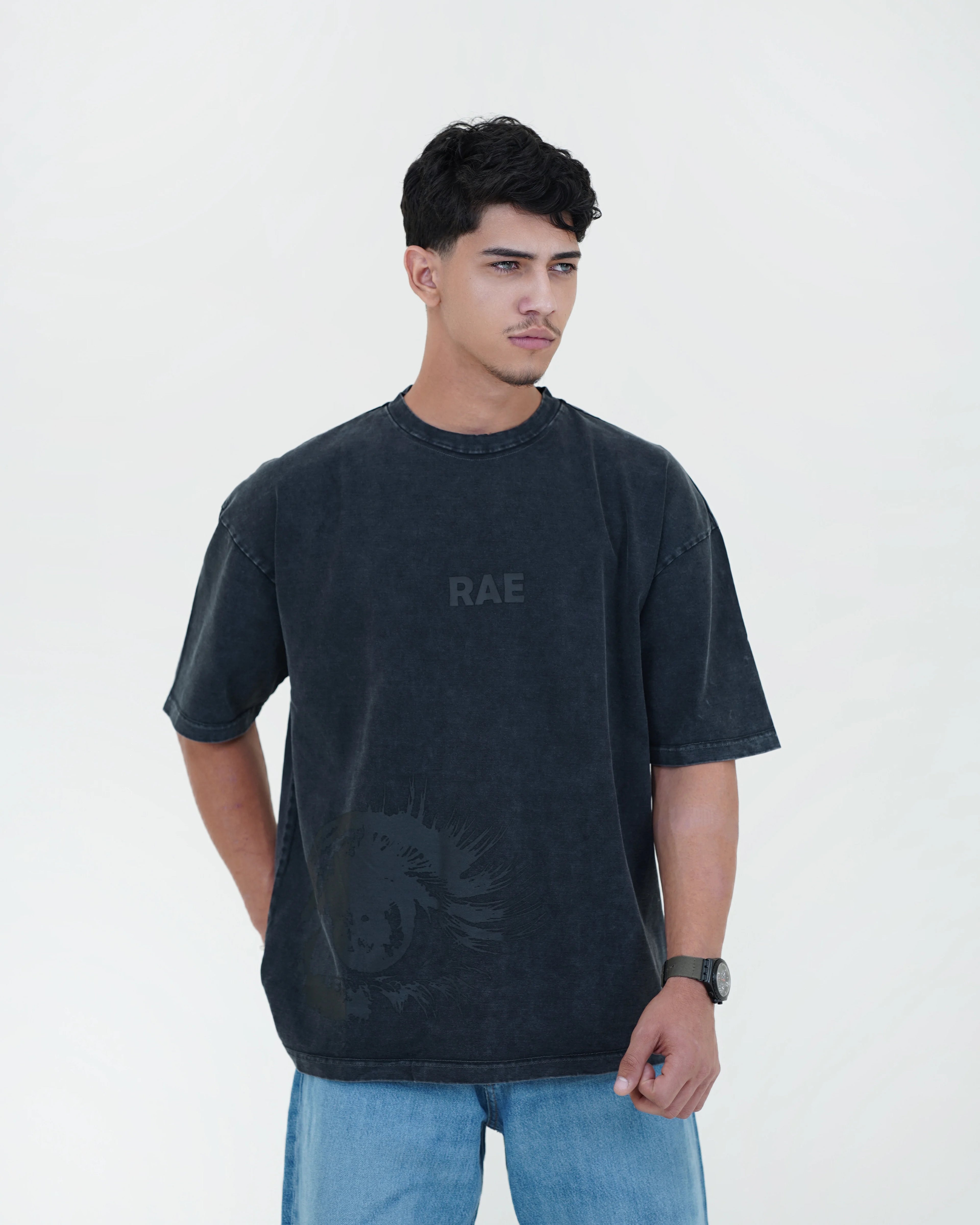 RAE Oversized T-Shirt – Black Wash