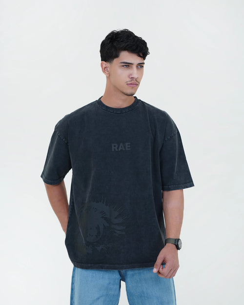 RAE Oversized T-Shirt – Black Wash