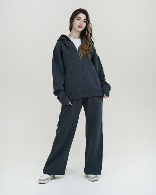 RAE Oversized Hoodie Set – Gray